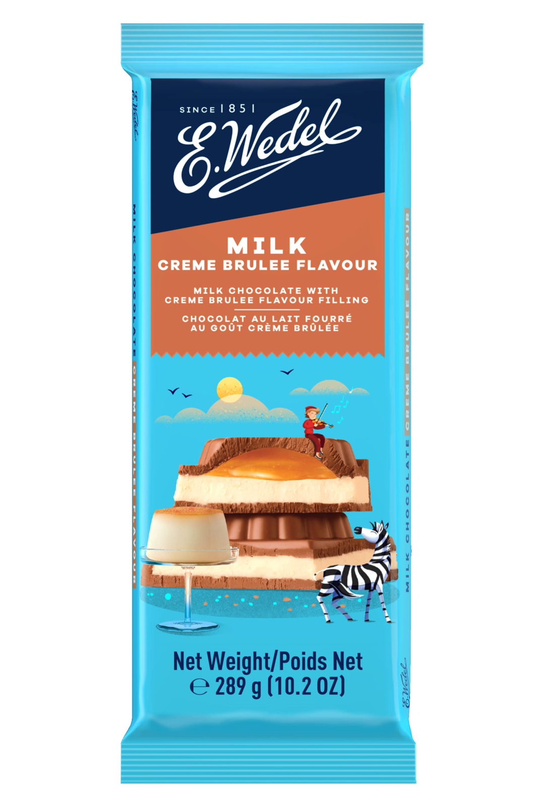 WEDEL MILK CHOCOLATE WITHE CREME BRULEE 289G